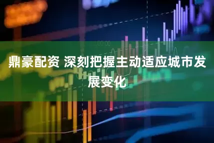 鼎豪配资 深刻把握主动适应城市发展变化