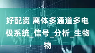 好配资 离体多通道多电极系统_信号_分析_生物