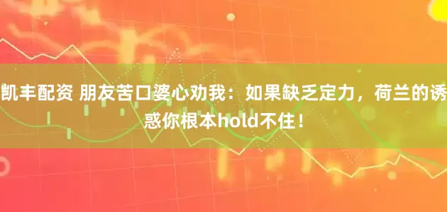 凯丰配资 朋友苦口婆心劝我：如果缺乏定力，荷兰的诱惑你根本hold不住！